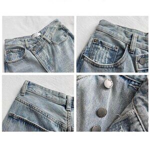 Aili Artisan YesStyle Jean Asymmetrical Jeans